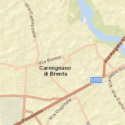 Carmignano di Brenta Street Map