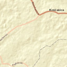 Končanica Street Map
