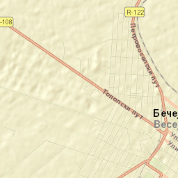 Bečej Street Map
