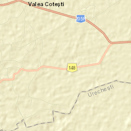 Comuna Coteşti Street Map
