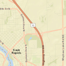 Sauk Rapids Street Map