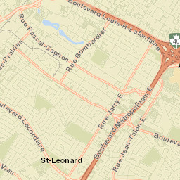 Saint-Léonard Street Map