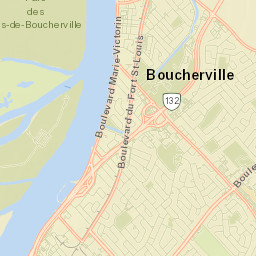 Boucherville Street Map