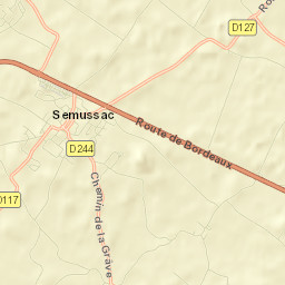 Semussac Street Map