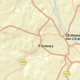 Châteauneuf-sur-Charente Street Map