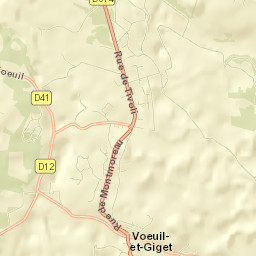 Vœuil-et-Giget Street Map