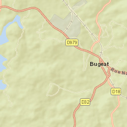 Bugeat Street Map