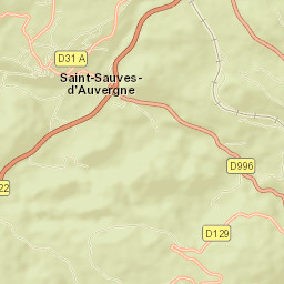 Saint-Sauves-d'Auvergne Street Map