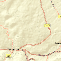 Champeix Street Map