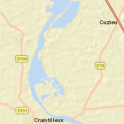 Cuzieu Street Map