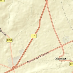 Diémoz Street Map