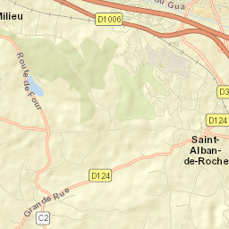 Saint-Alban-de-Roche Street Map