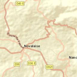 Novalaise Street Map