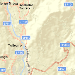 Andorno Cacciorna Street Map