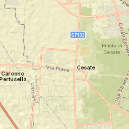 Cesate Street Map