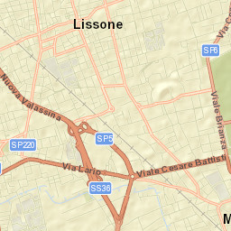 Lissone Street Map