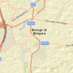 Burago di Molgora Street Map