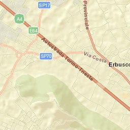 Erbusco Street Map