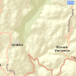 Roverè Veronese Street Map