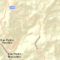 San Pietro Mussolino Street Map