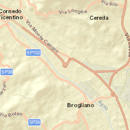 Brogliano Street Map