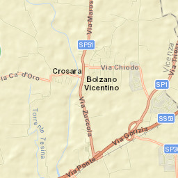 Bolzano Vicentino Street Map