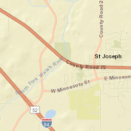 Saint Joseph Street Map