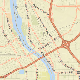 Saint Cloud Street Map