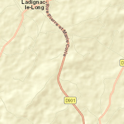 Ladignac-le-Long Street Map