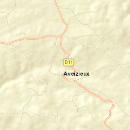 Aveizieux Street Map