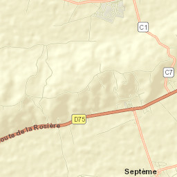 Septème Street Map