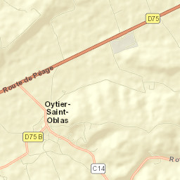 Oytier-Saint-Oblas Street Map