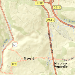 Nivolas-Vermelle Street Map