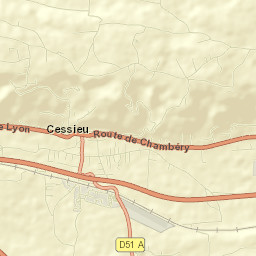 Cessieu Street Map