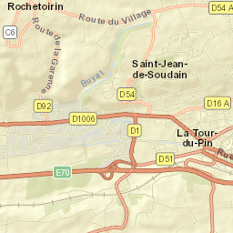 La Tour-du-Pin Street Map