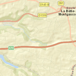 La Bâtie-Montgascon Street Map