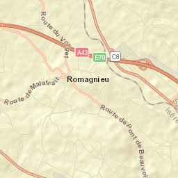 Romagnieu Street Map