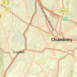 Cognin Street Map