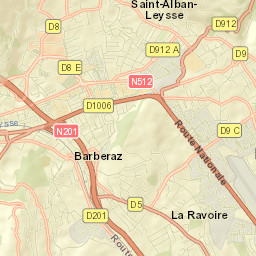 La Ravoire Street Map