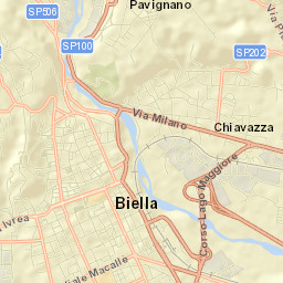 Biella Street Map