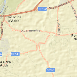 Canonica d'Adda Street Map