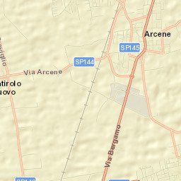 Arcene Street Map