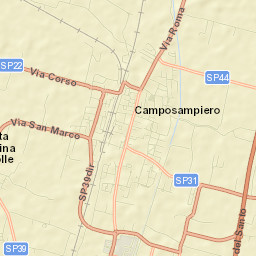 Camposampiero Street Map