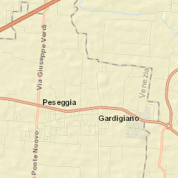 Peseggia-Gardigiano Street Map
