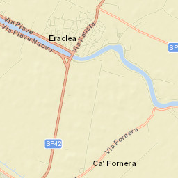 Eraclea Street Map