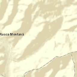 Rusca Montană Street Map