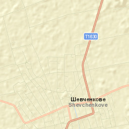 Shevchenkove Street Map