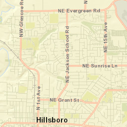 Hillsboro Street Map