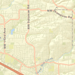 Cedar Mill Street Map