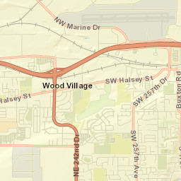 Multnomah County Street Map